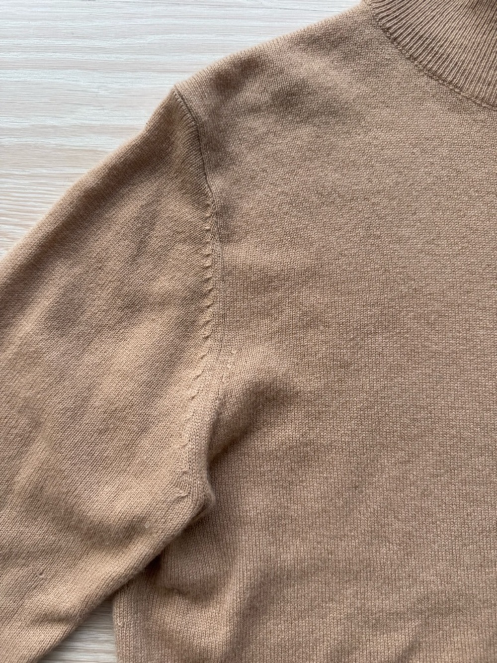 Nili Lotan Camel Ralphie Turtleneck Sweater size small cashmere - Picture 4 of 6